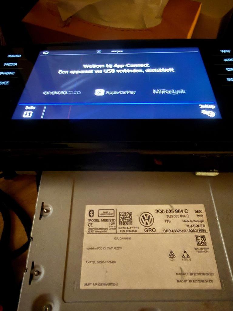 Volkswagen Discover Media MIB2 met 8’’ PLUG&PLAY (Geen DAB), -, Utilisé, -, -