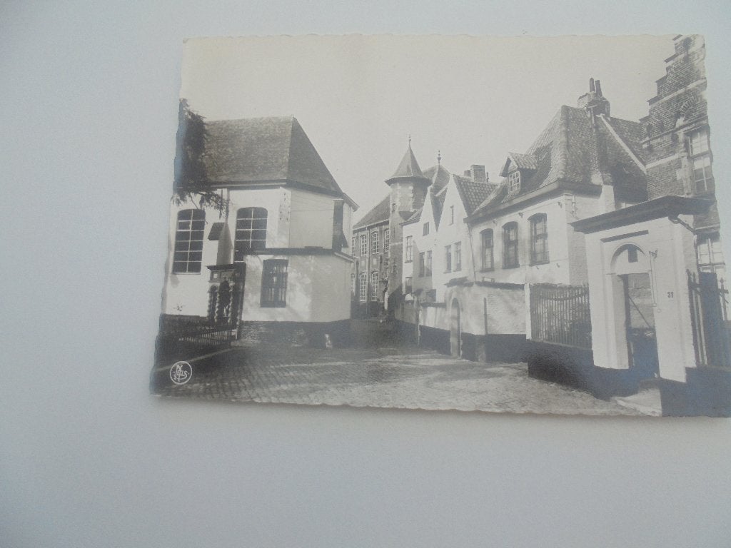 kortrijk--begijnhof, Verzamelen, Ophalen of Verzenden, 1940 tot 1960, Ongelopen, West-Vlaanderen