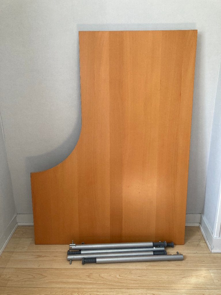 De grote tafel voor PC/monitoren (instelbaar), Huis en Inrichting, Ophalen, 160 cm, Gebruikt, 120 cm