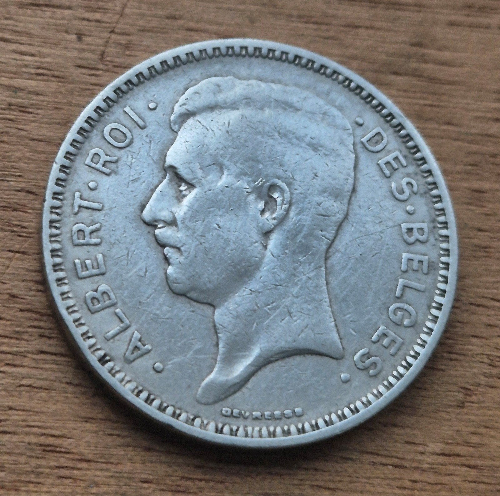 Belgiê 20 Francs 1933. pos B  RAAR, Timbres & Monnaies, Enlèvement ou Envoi, Monnaie en vrac, Argent, Argent