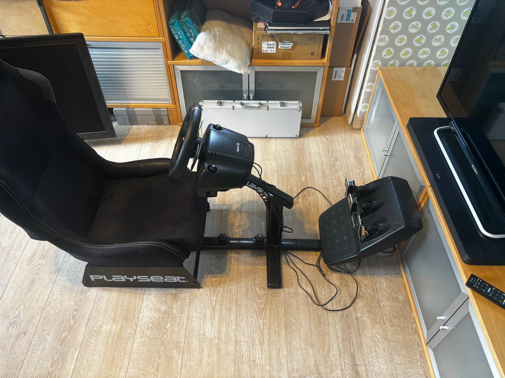 Volant logitec g920 avant siege playseat evolution, Enlèvement, Comme neuf, Volant ou Accessoire de sport, Xbox One
