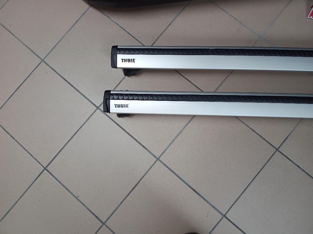 Thule Touring L dakkoffer en set Wingbars Evo, Autos : Divers, Coffres de toit, Enlèvement, Utilisé