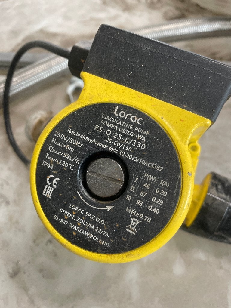 Circulatiepomp LORAC RS-Q 25-6/130, Ophalen of Verzenden, Gebruikt, Elektrisch