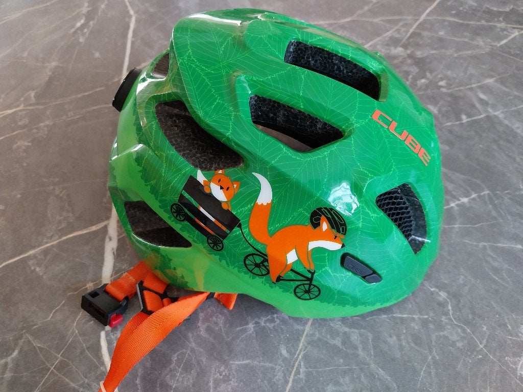 Fietshelm kind 49-55cm, Gebruikt, Jongen of Meisje, Cube, Ophalen