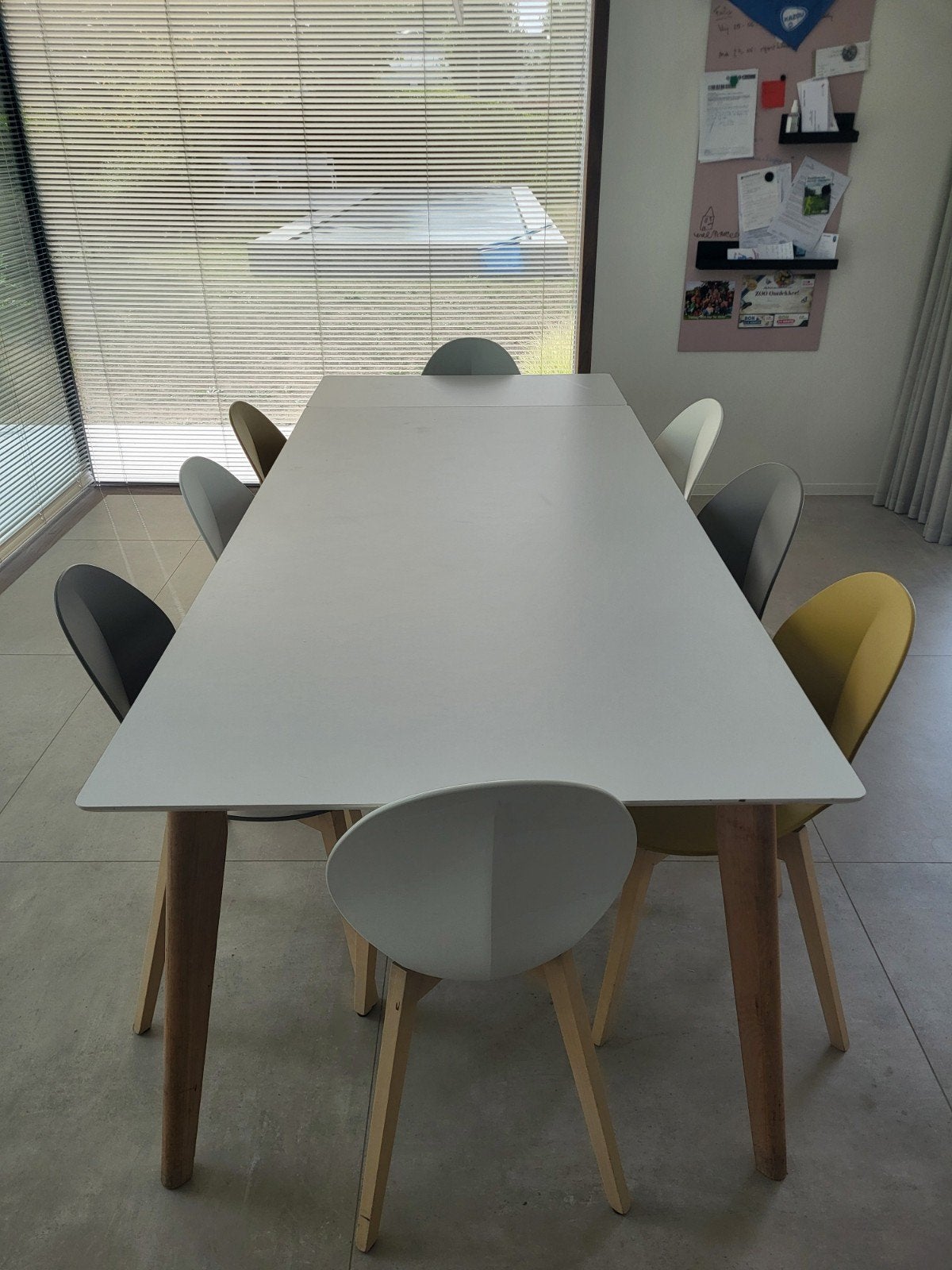 Gratis eettafel met verlengstuk (8-10p), Autres essences de bois, Enlèvement, Utilisé, 50 à 100 cm