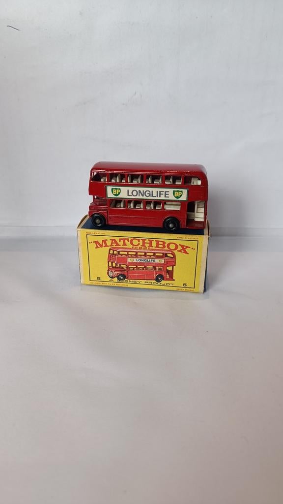 Matchbox Lesney nr5 London bus & E-box, Ophalen of Verzenden