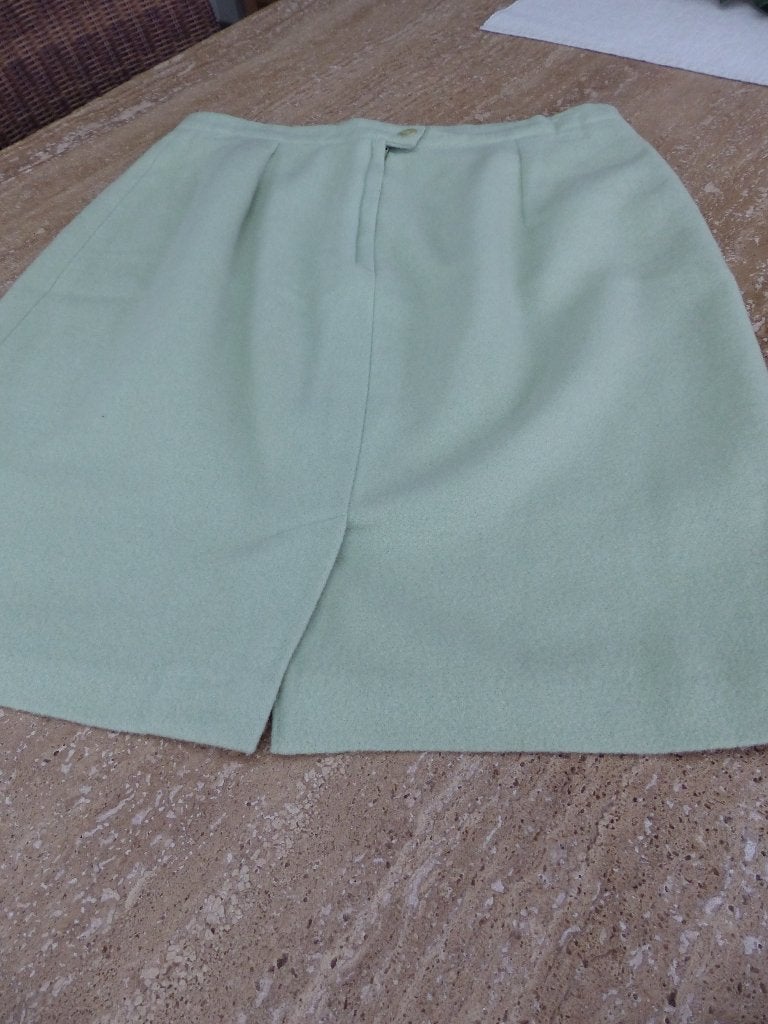 Wollen rok groen, Ophalen of Verzenden, Gedragen, Groen, Boven de knie