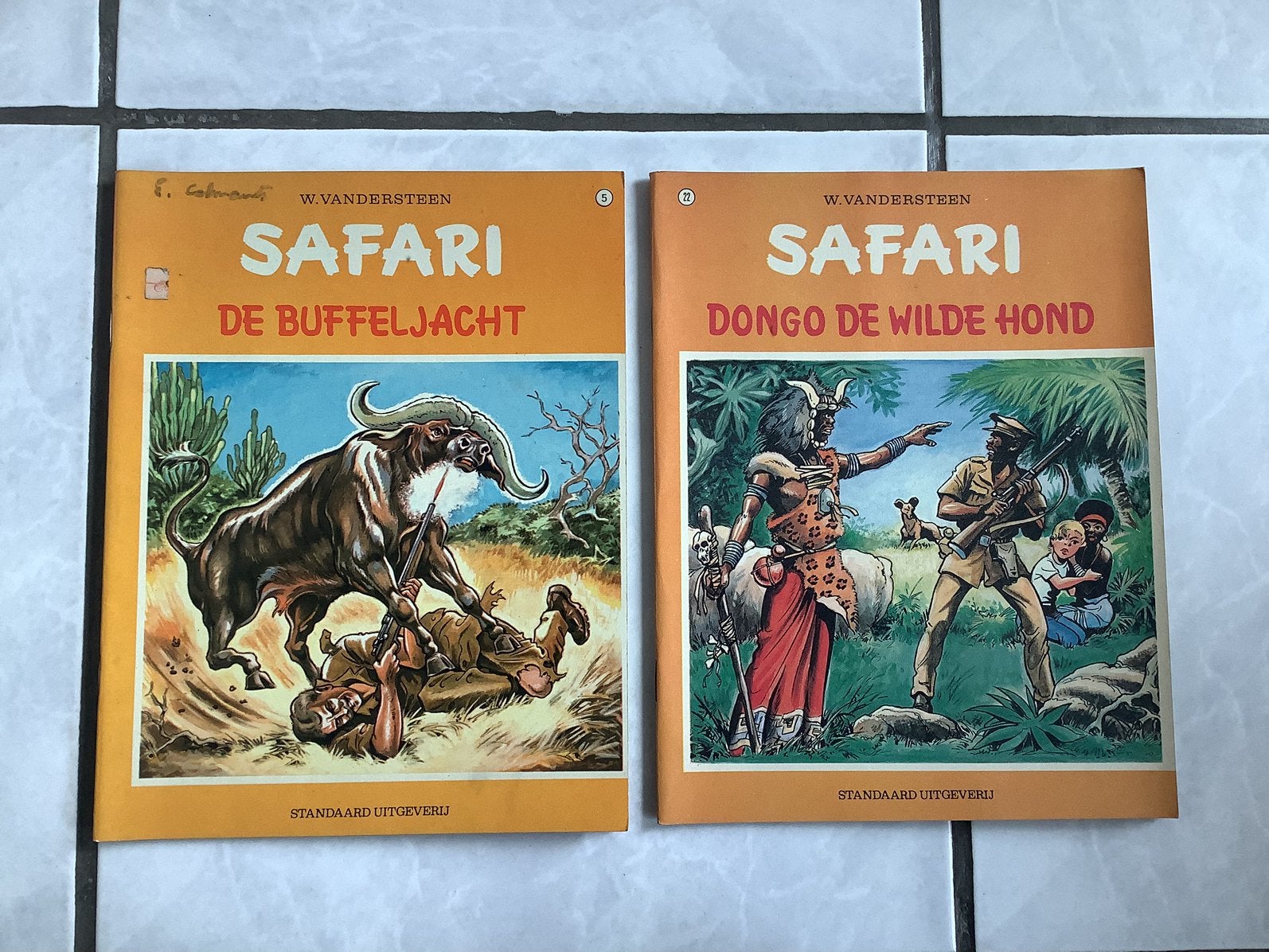 Strips Safari van Willy Vandersteen van 1970-1973, Livres, BD, Utilisé, Plusieurs BD, Enlèvement ou Envoi