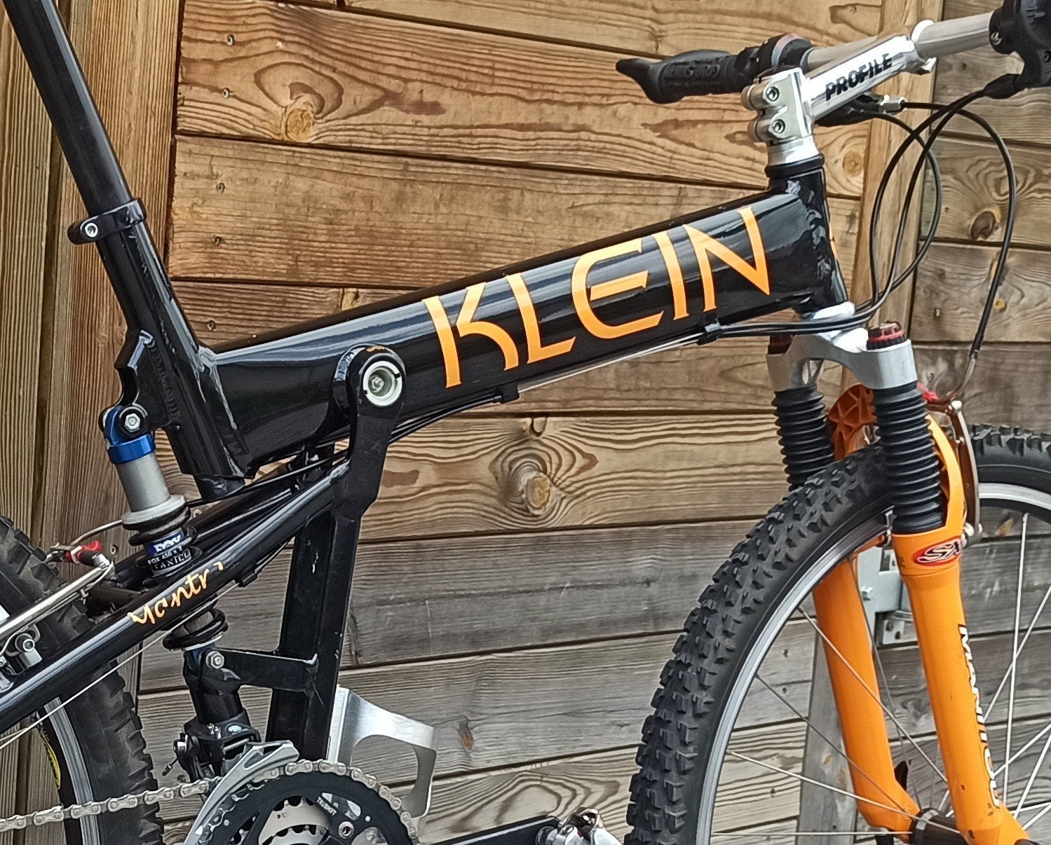VTT vintage Klein Mantra., Vélos & Vélomoteurs, Vélos | VTT & Mountainbikes, Utilisé, Autres marques, 45 à 49 cm, VTT tout suspendu