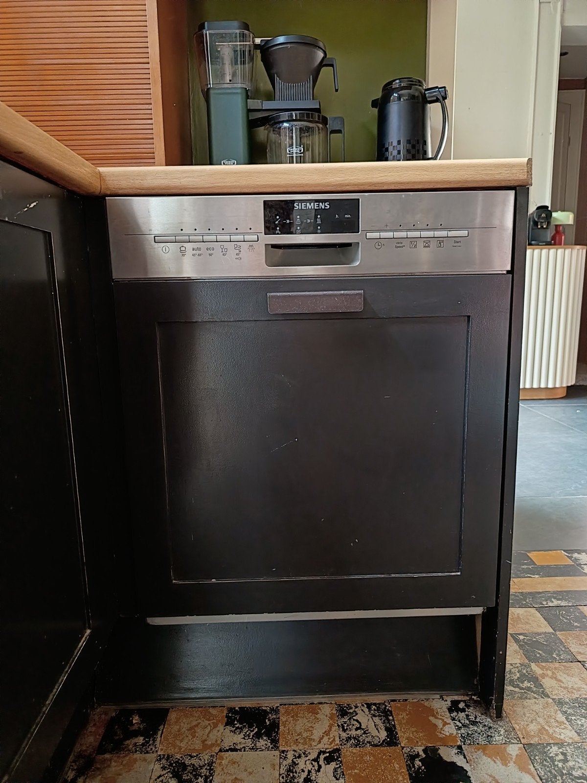 Vaatwasser/ Afwasmachine - Siemens, Electroménager, Lave-vaisselle, Enlèvement, Utilisé, Encastré, Programme éco