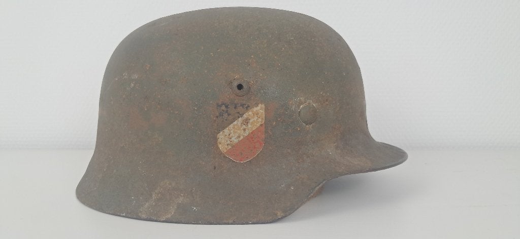 M35 Stahlhelm allemand WWII — Authenticité à évaluer, Collections, -, Armée de terre, -, Casque ou Béret