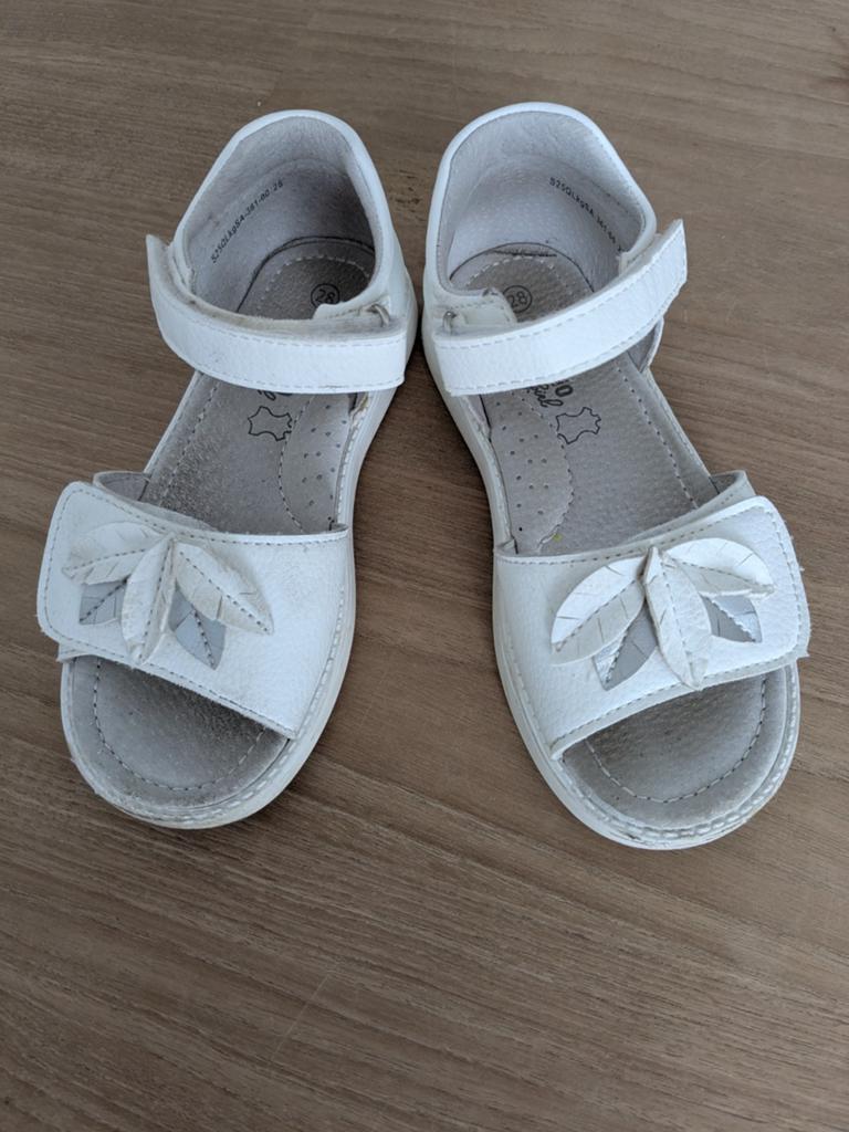 Leer sandalen maat 28, Ophalen, Zo goed als nieuw, Meisje