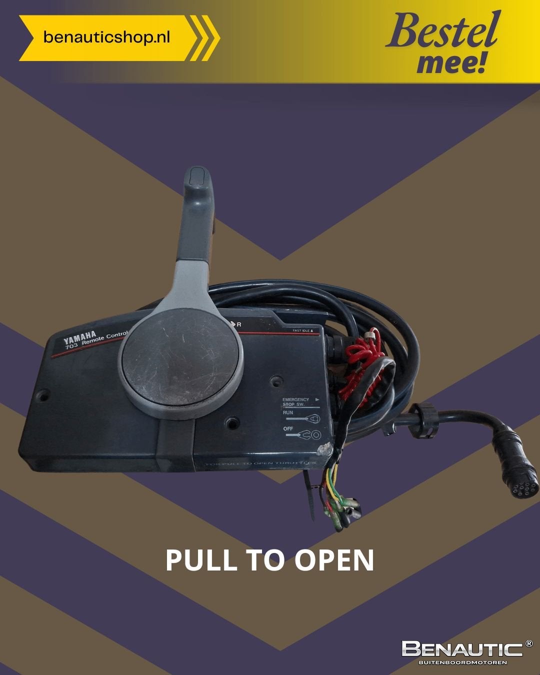 *2dekansje* Accessoire Yamaha 703 schakelkast PULL TO OPEN, Watersport en Boten, Gebruikt, -, -, Ophalen of Verzenden