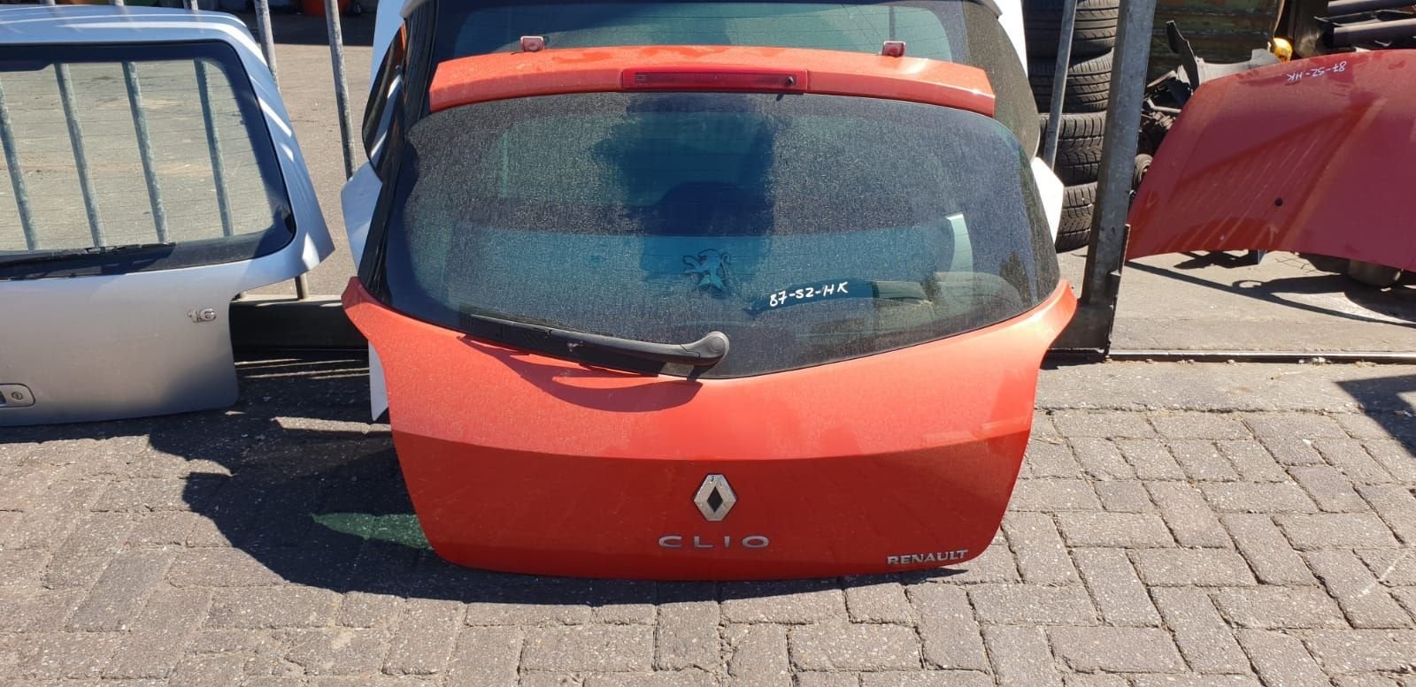RENAULT CLIO 3 ACHTERKLEP MET KLEURCODE, Gebruikt, -, Ophalen of Verzenden, Achter