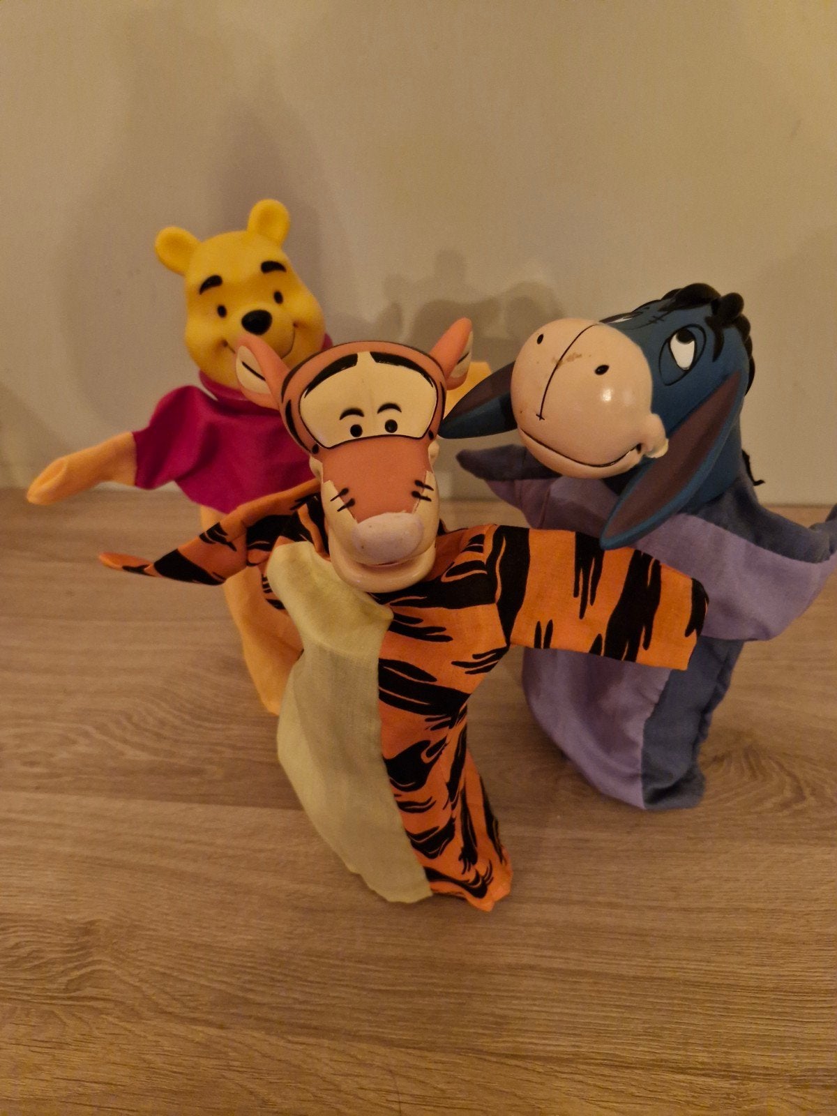 Disney handpoppen, Nicotoy, Winnie de Poeh, Teigetje, Iejoor, Verzamelen, Ophalen of Verzenden, Winnie de Poeh of vrienden, Zo goed als nieuw