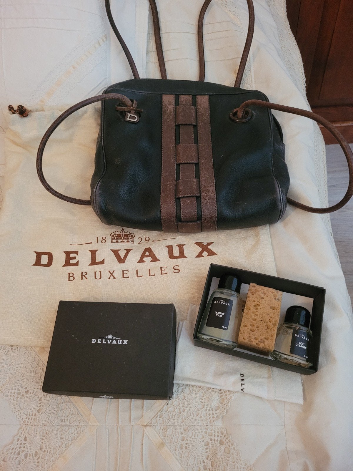 Authentieke vintage Delvaux handtas, Ophalen of Verzenden, Handtas