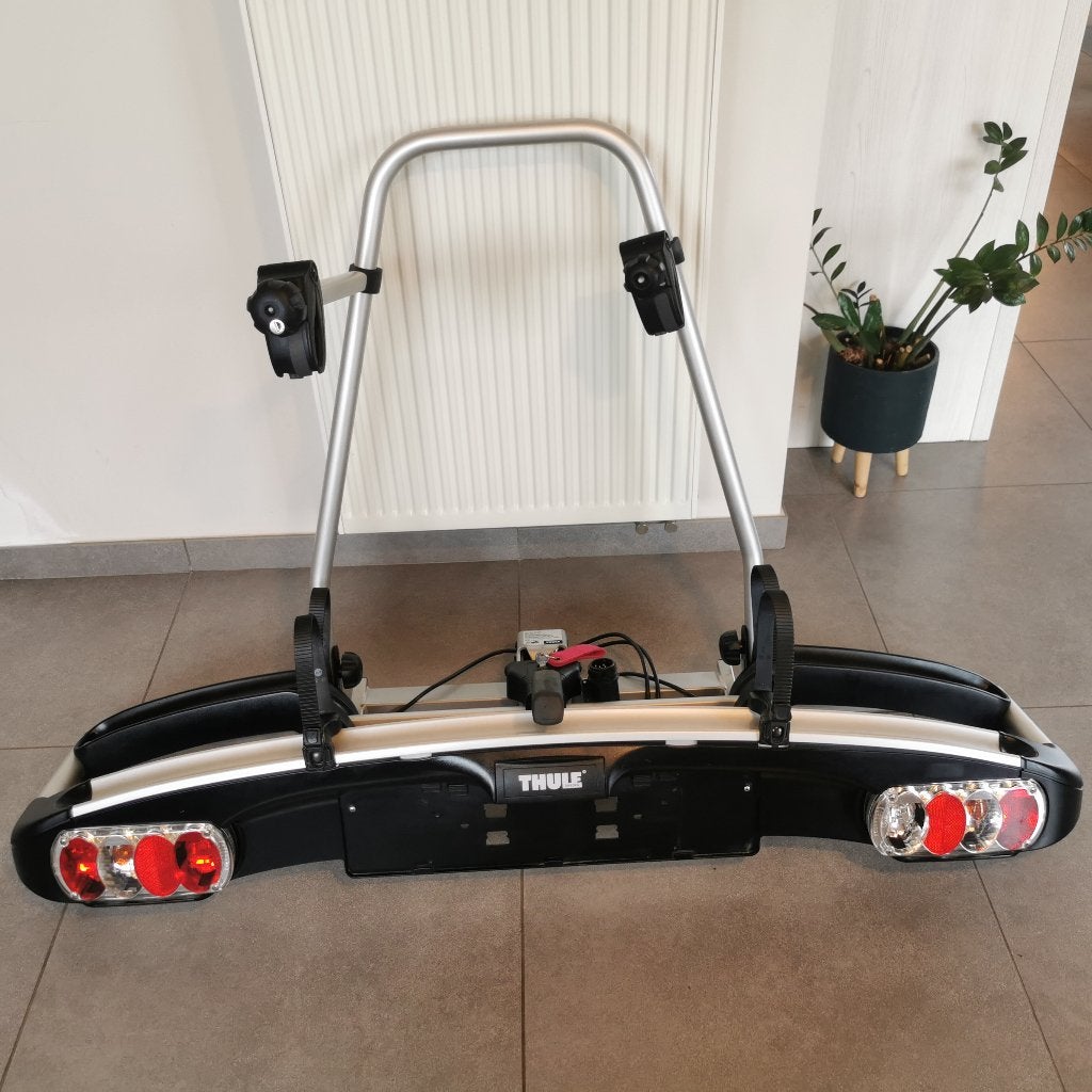 Thule EuroClassic 908 fietsendrager, Ophalen, 2 fietsen, Zo goed als nieuw, Trekhaakdrager