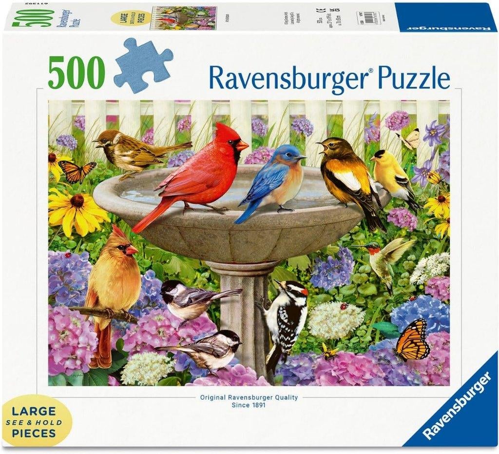 Ravensburger Puzzel in vogelbad - 500 stukjes Nieuw, Ophalen, Zo goed als nieuw