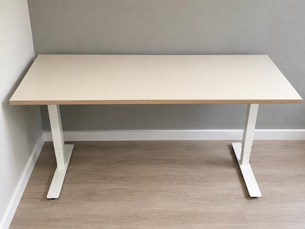 IKEA SKARSTA zit-sta bureau 16080 cm, Ophalen, Zit-sta bureau, 160 cm, Gebruikt