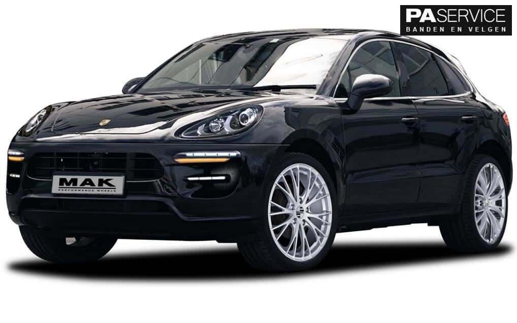 Nw 21 inch MAK Rennen breedset voor Porsche Macan inc.Conti, Neuf, Pneus et Jantes, Pneus été, -