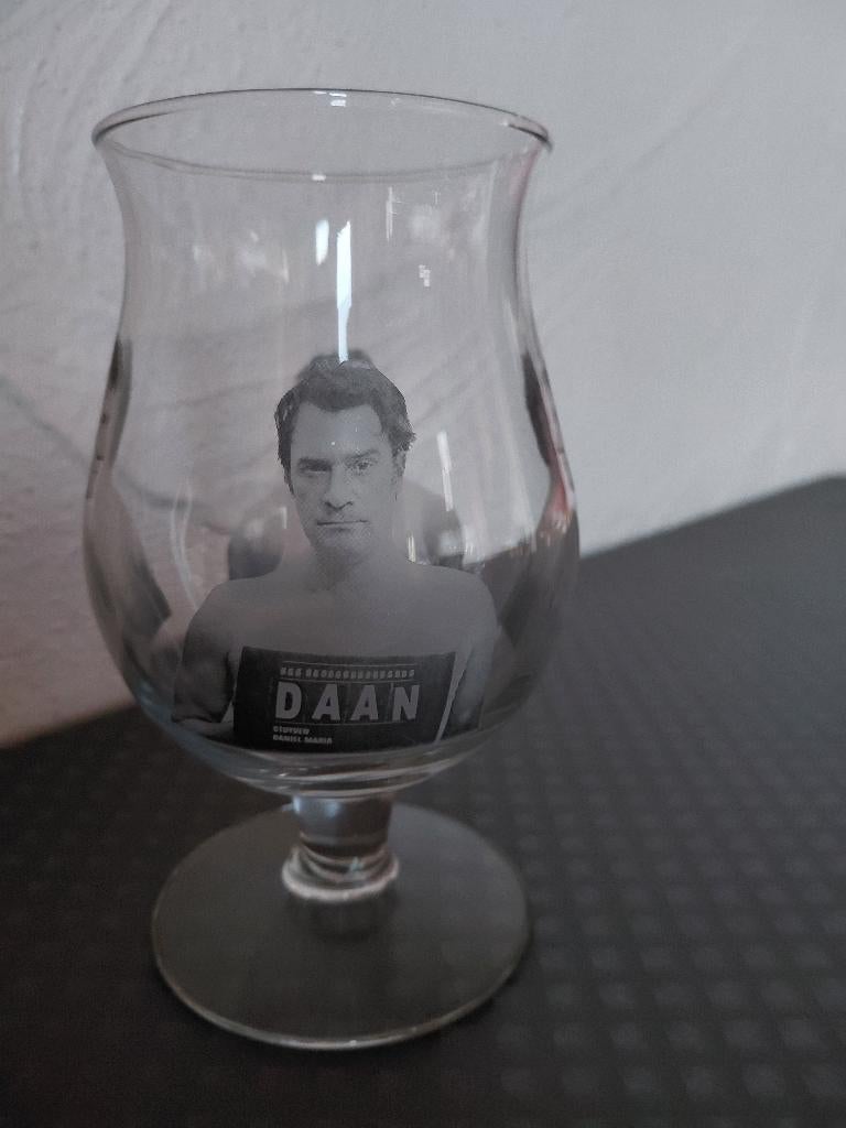 Duvel glas Daan Stuyven, Collections, Marques de bière, Enlèvement ou Envoi, Comme neuf, Verre ou Verres, Duvel