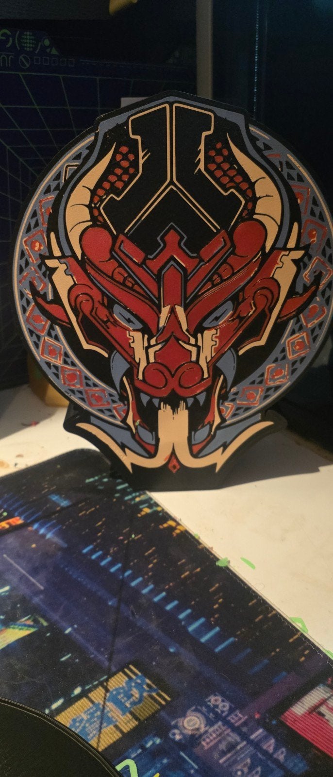 Lampe LED Dragonblood Defqon.1 unique. Cette lampe d'ambianc, Enlèvement ou Envoi, Neuf, Table lumineuse ou lampe (néon)