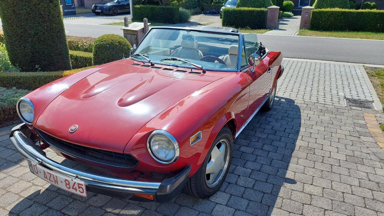 Fiat 124 Spider 1800cc bwj 1975 US uitvoering., Autos, Rouge, 75 kW, Achat, Boîte manuelle