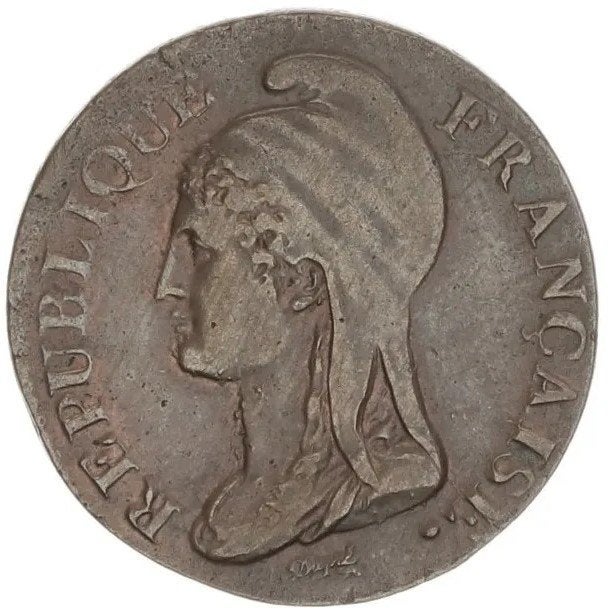 Frankrijk - 5 cent l'an 4 A, Verzenden, Frankrijk