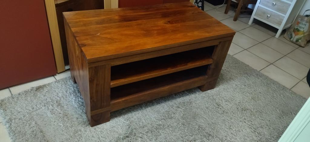 Tv meubel teak, Huis en Inrichting, Ophalen, Gebruikt, Teakhout, 50 tot 100 cm
