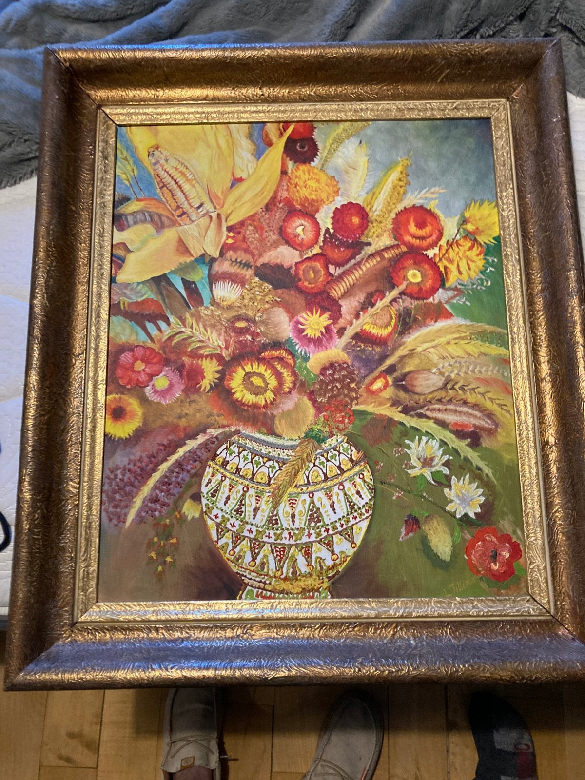 Peinture ancienne de L.Tillieux des années 1950., Enlèvement