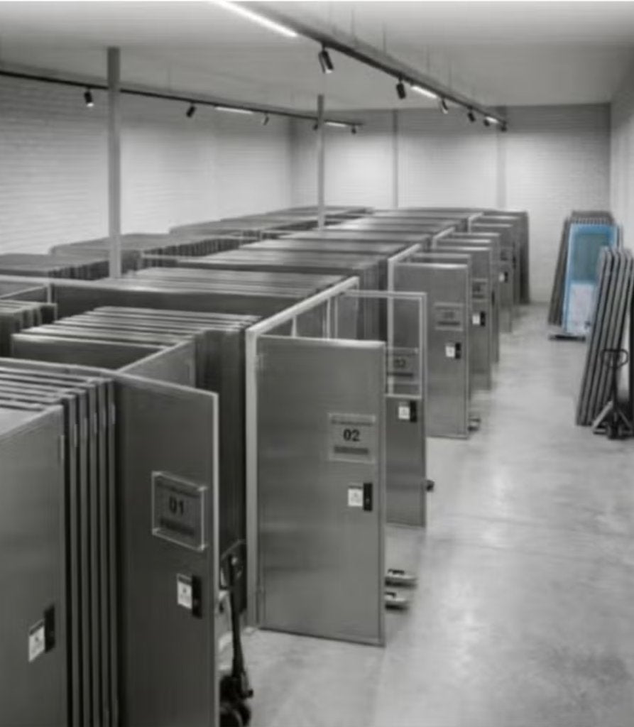 industriedeur metaal geïsoleerd, Ophalen, Gebruikt, Kunststof