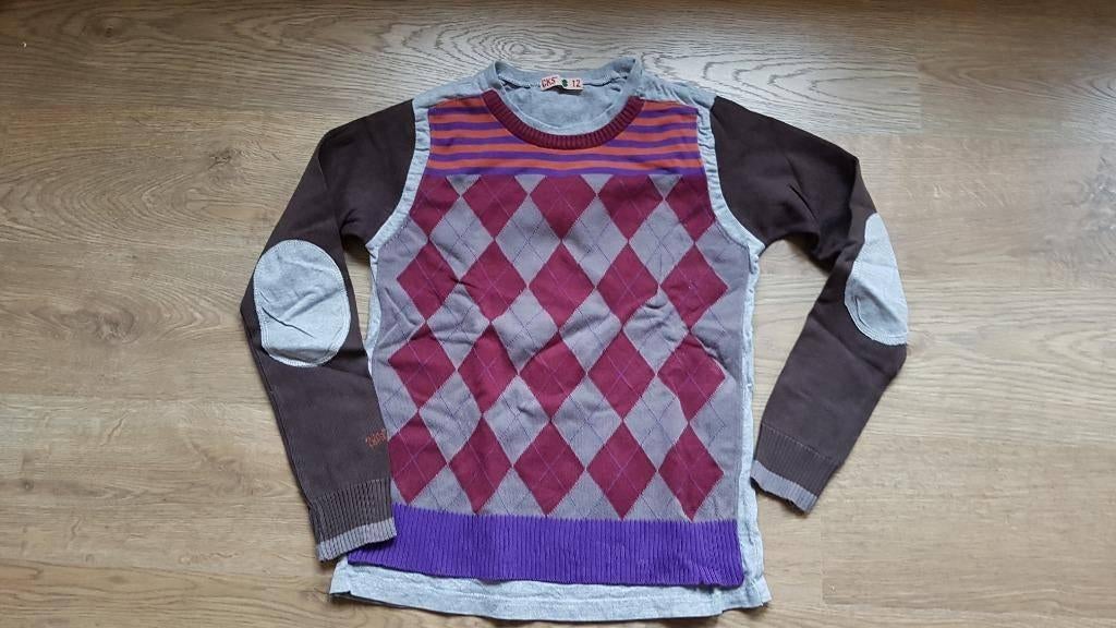 trui CKS met ellebooglappen maat 140 - 146 - 152, Garçon, Enlèvement ou Envoi, Pull ou Veste, Cks