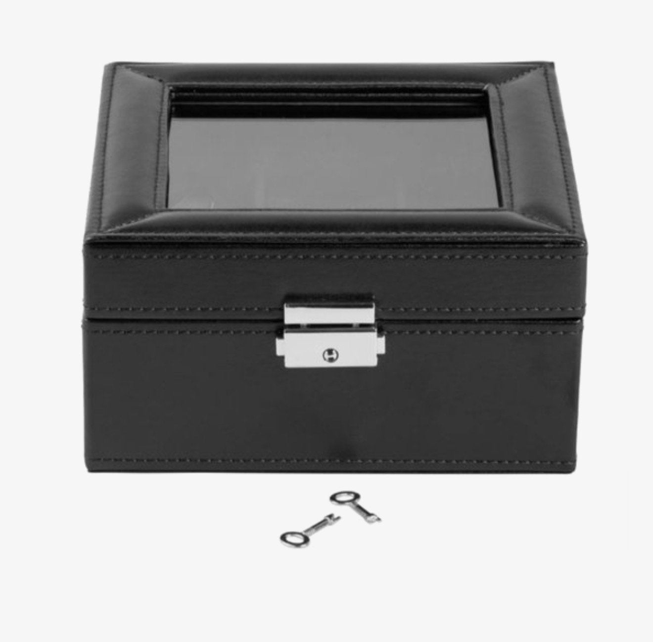 LEDEREN HORLOGEBOX VAN AURIOL TWV 55€! 💯%NIEUW!, Handtassen en Accessoires, Overige Accessoires, Ophalen of Verzenden, Nieuw