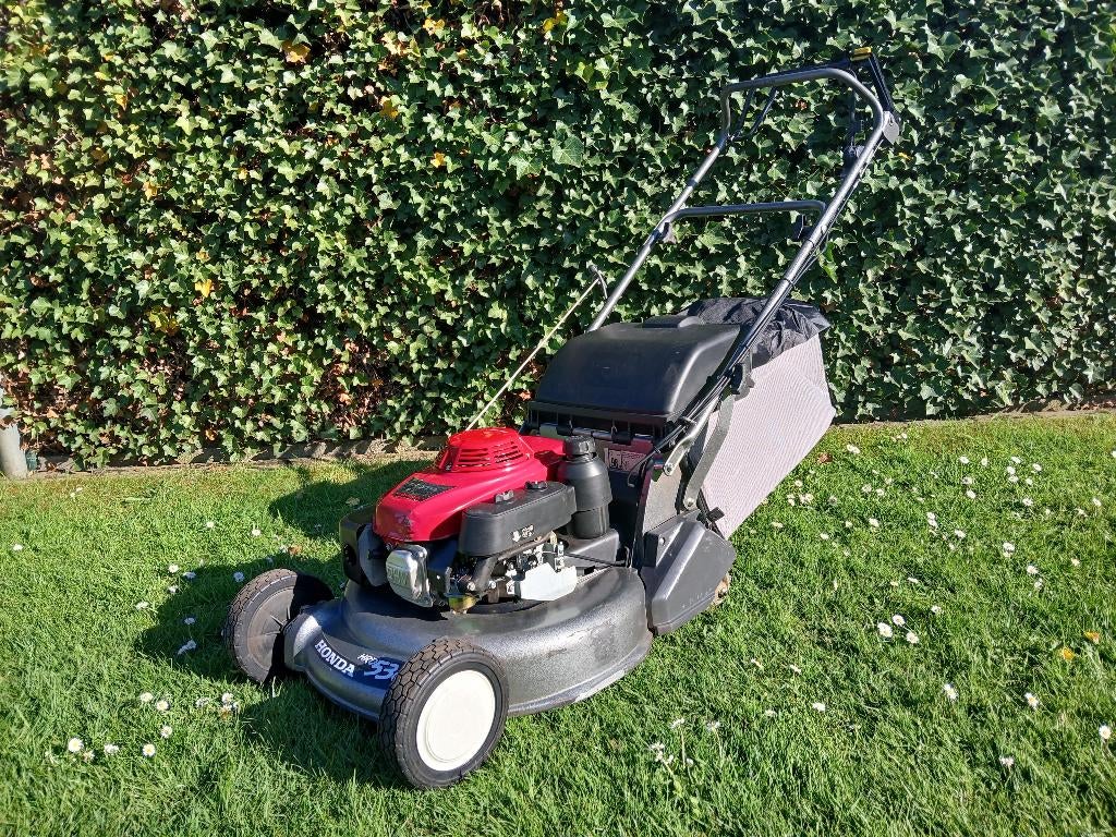 Grasmaaier honda hrd 536 met rol, Tuin en Terras, Ophalen, Cirkelmaaier, Zo goed als nieuw, Opvangzak
