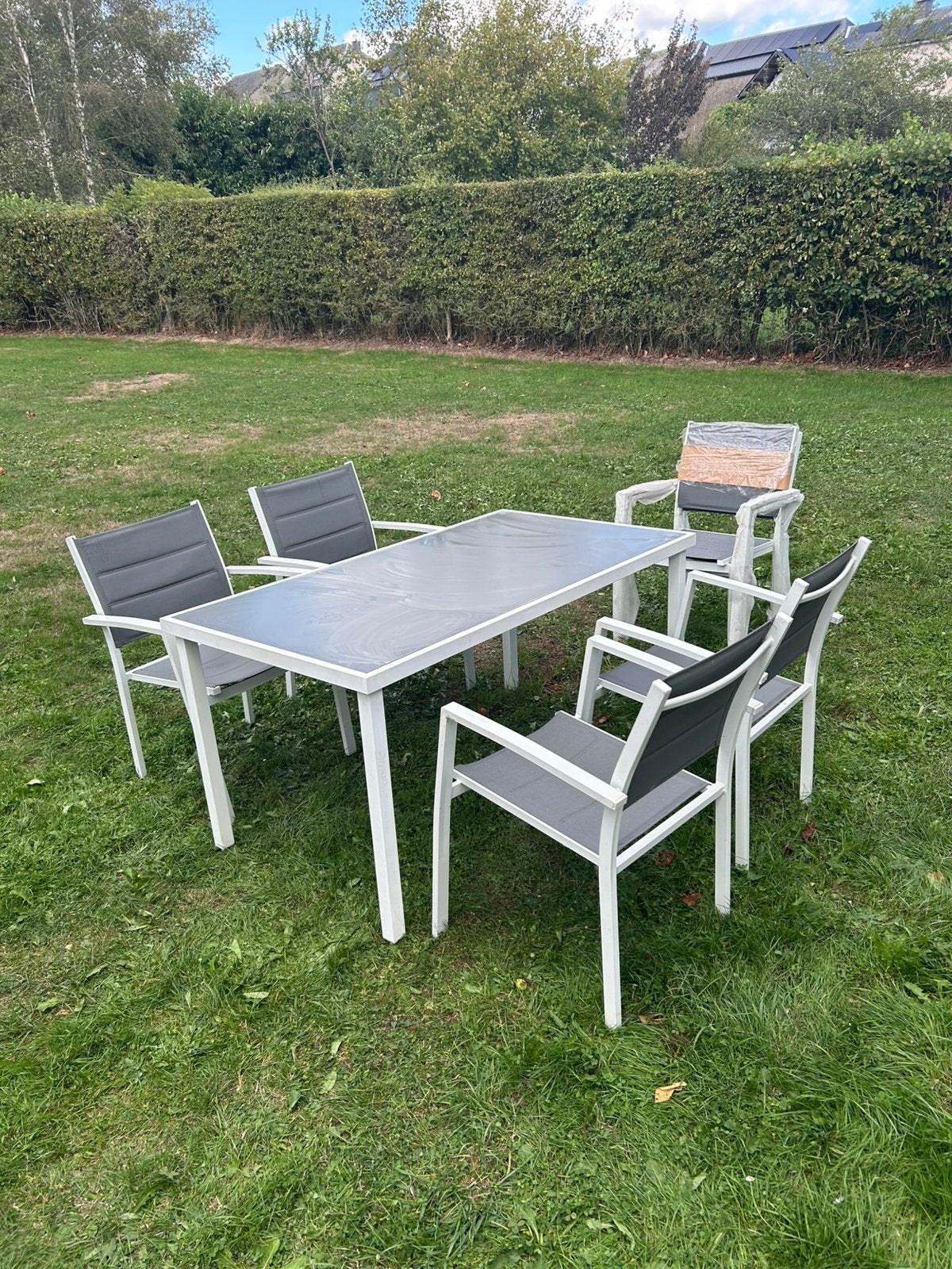 Table de jardin, Jardin & Terrasse, Ensembles de jardin, Table à dinner, Aluminium, Enlèvement, Utilisé