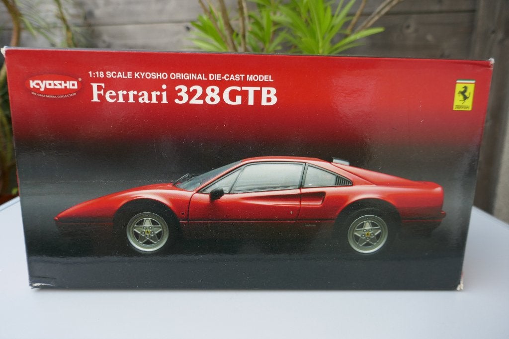 Kyosho 1/18 Ferrari 328 GTB met OVP, Hobby en Vrije tijd, Modelauto's | 1:18, Ophalen of Verzenden, Zo goed als nieuw, Auto, Kyosho