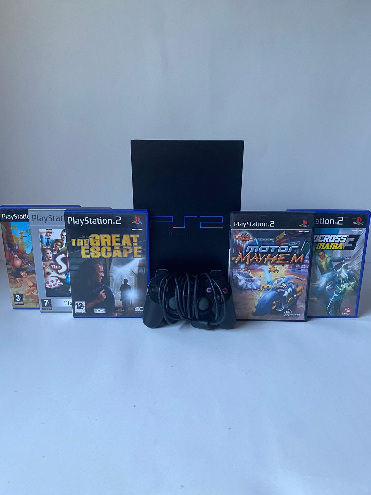PlayStation 2 Fat SCPH-30004 + 5 jeux + manette Sony, Consoles de jeu & Jeux vidéo, Enlèvement ou Envoi, Avec 1 manette, Phat