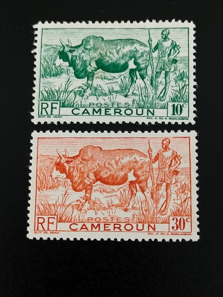 Cameroun 1946 - homme avec du bétail **, Envoi, Autres pays, Non oblitéré