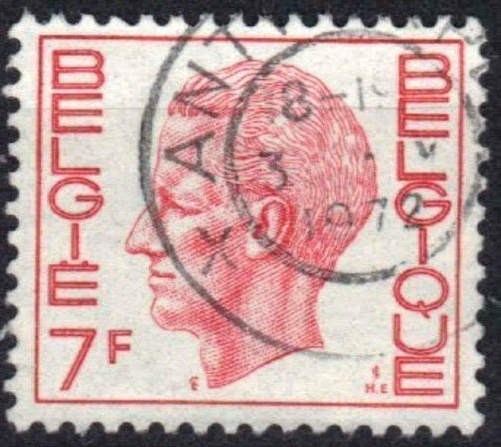 Belgie 1971 - Yvert/OBP 1581F - Koning Boudewijn (ST), Verzenden, Gestempeld, Gestempeld, Koninklijk huis