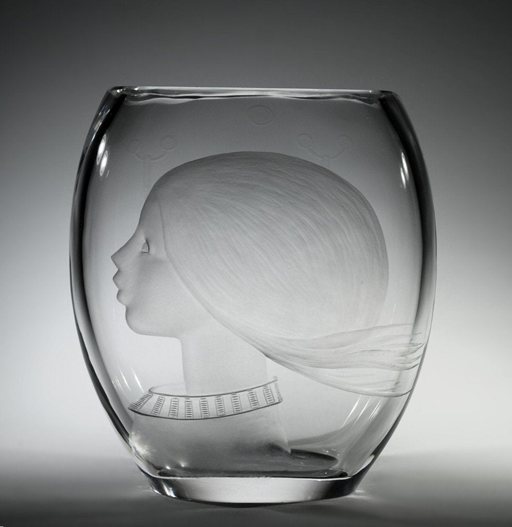 VAL SAINT LAMBERT - VASE SALWEEN - MAURICE MUSIN - VSL, Antiquités & Art, Enlèvement ou Envoi