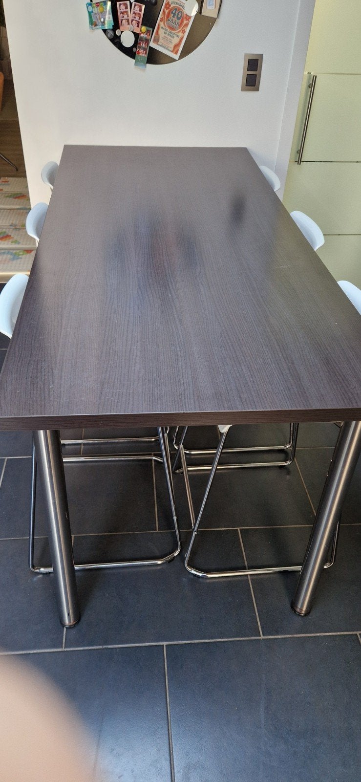 Table à manger/table + chaises, 150 à 200 cm, Cinq personnes ou plus, Enlèvement, Utilisé