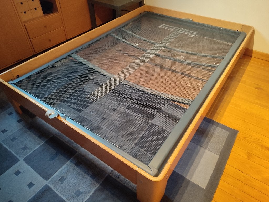 Ensemble lit AUPING 140x200 – Sommier tressé réglable, Maison & Meubles, Queen size, Enlèvement, Bois, 140 cm