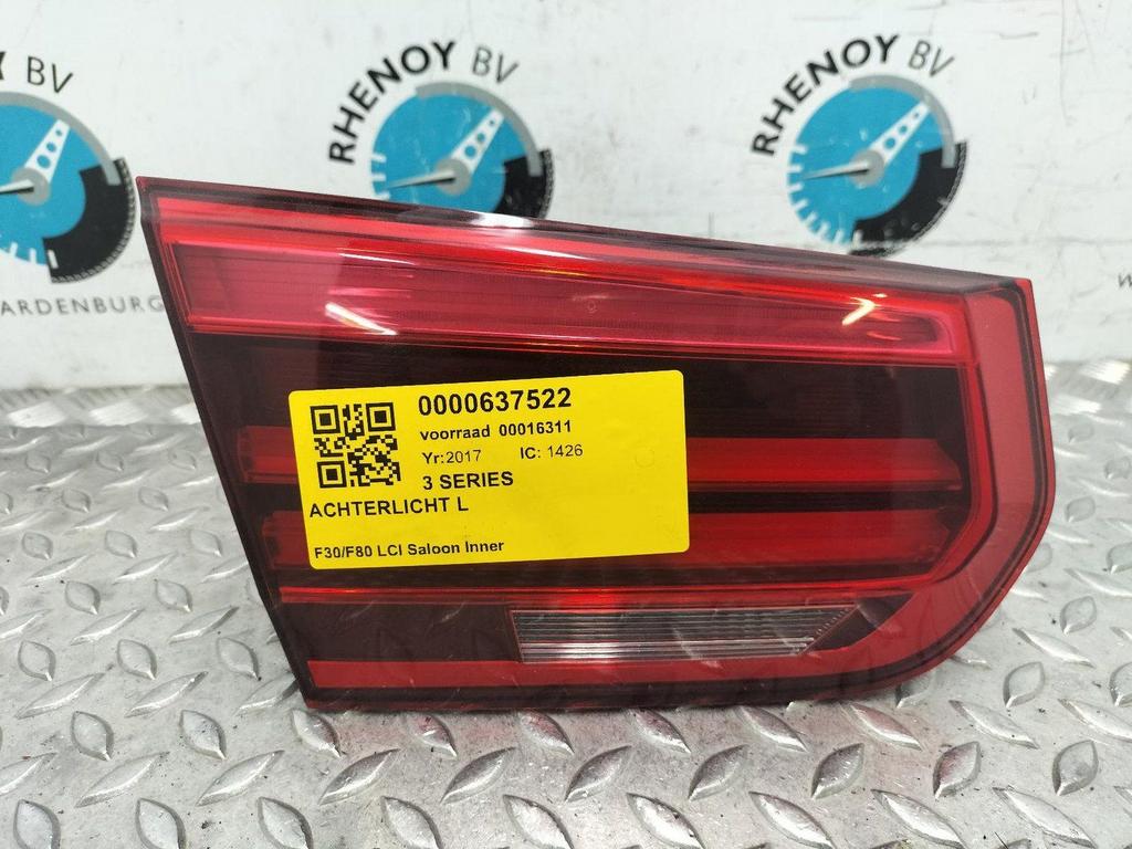 BMW 3 SERIES F30 LCI 320I ACHTERLICHT L 2017, Auto-onderdelen, Verlichting, Gebruikt, ARN erkend, Stiba lid, Erkend duurzaam, Ophalen of Verzenden