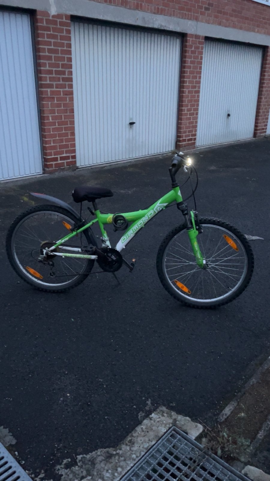 diamond fiets groen wit, Vélos & Vélomoteurs, Enlèvement, Utilisé, 20 à 24 pouces