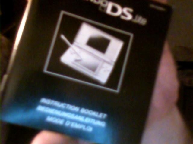 manuel de la Nintendo DS Lite, Autres types, Nintendo, Enlèvement, Nintendo