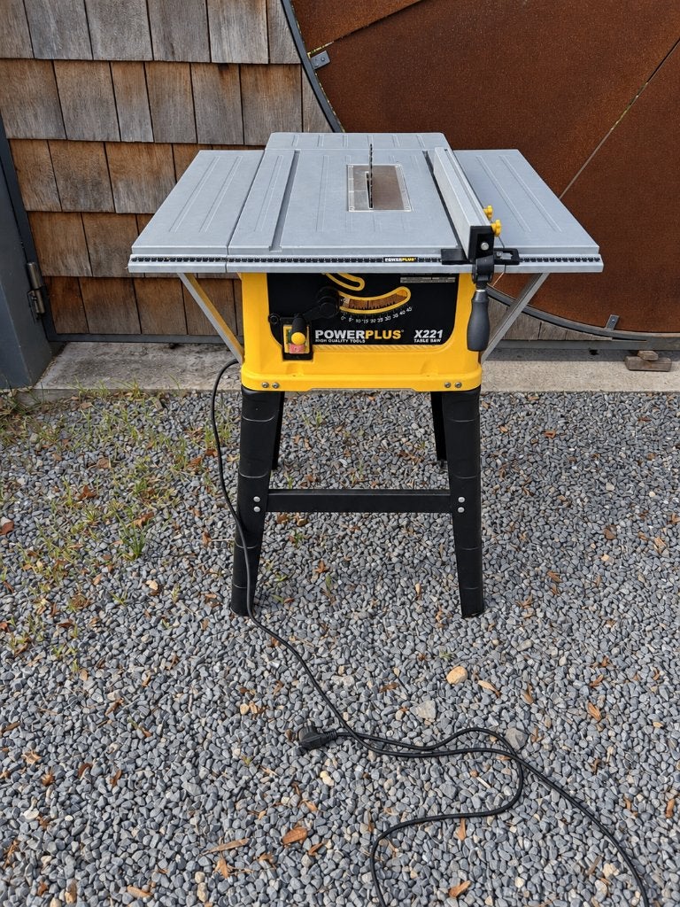 PowerPlus X221 tafelzaag, Ophalen, Cirkelzaag