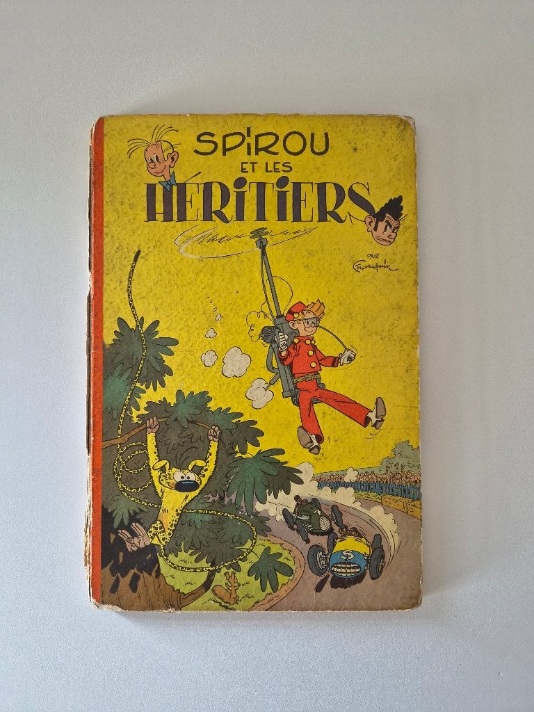 Spirou et les Héritiers, album de 1955, Livres, Enlèvement ou Envoi, Une BD, FRANQUIN, Utilisé