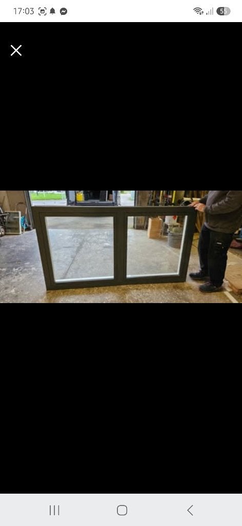 châssis Alu, Bricolage & Construction, Neuf, Double vitrage, 160 cm ou plus, 160 cm ou plus