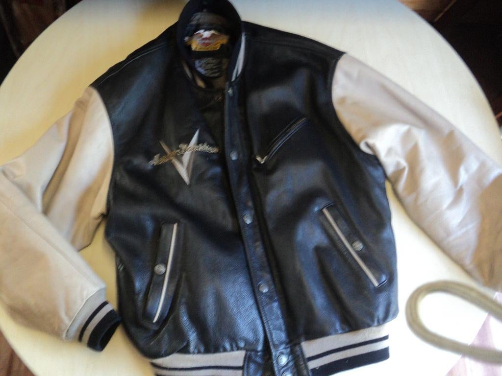 harley davidson leder jas maat xl, Heren, Jas | leer, Ophalen of Verzenden, Harley davidson
