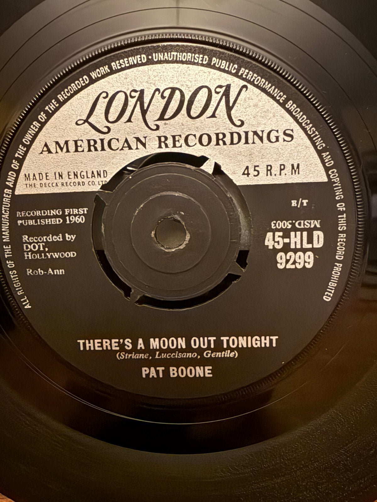 There’s A Moon Out Tonight - The Exodus Song, Cd's en Dvd's, Originele persing, 7 inch, Ophalen of Verzenden, Zo goed als nieuw